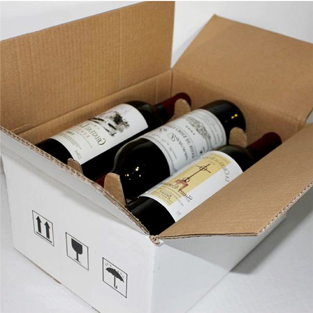 葡萄酒瓦楞纸盒或红酒娱乐软件礼盒