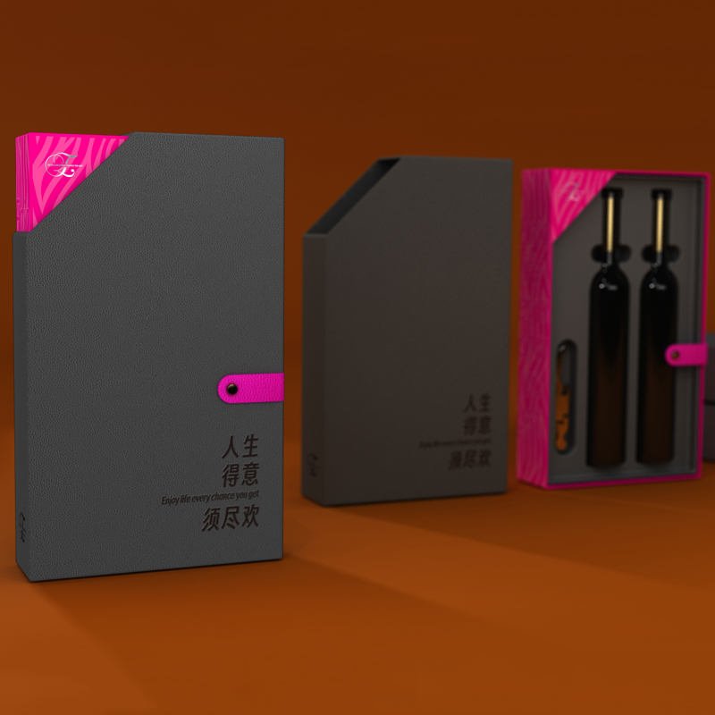 葡萄酒瓦楞纸盒或红酒娱乐软件礼盒