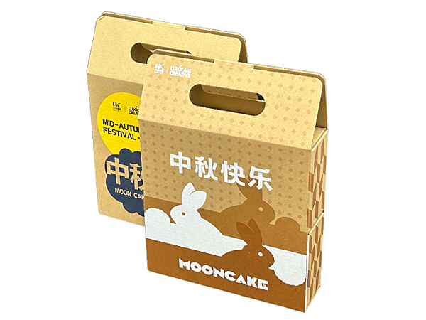 手提瓦楞纸盒彩印中秋节日月饼娱乐软件盒可以娱乐app下载