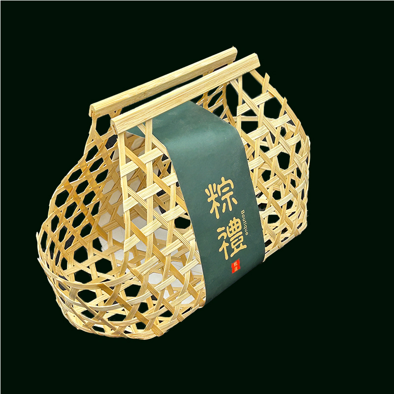 镂空竹篮竹筐手提端午粽子礼品娱乐软件篮子批发