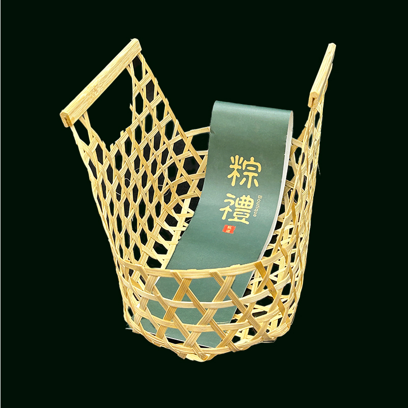 镂空竹篮竹筐手提端午粽子礼品娱乐软件篮子批发